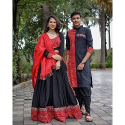 Navratri special male female couple set